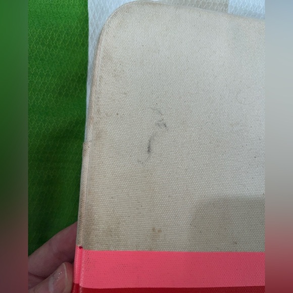 Kate Spade EAT CAKE FOR BREAKFAST  Pink Red Canvas Laptop Bag - Picture 3 of 12